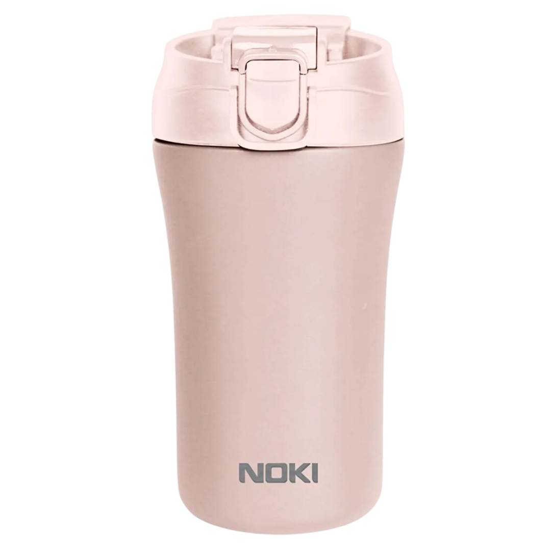 NOKI ÇELIK TERMOS MUG ÇIFT AGIZLIKLI PEMBE 400 ML